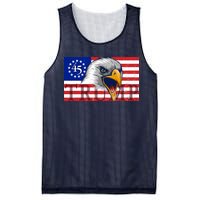 Donald Trump Eagle Betsy Ross Flag Mesh Reversible Basketball Jersey Tank