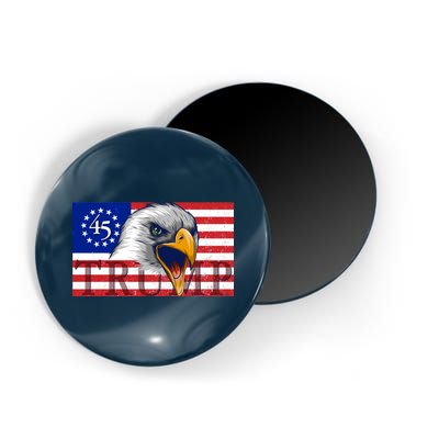 Donald Trump Eagle Betsy Ross Flag Magnet