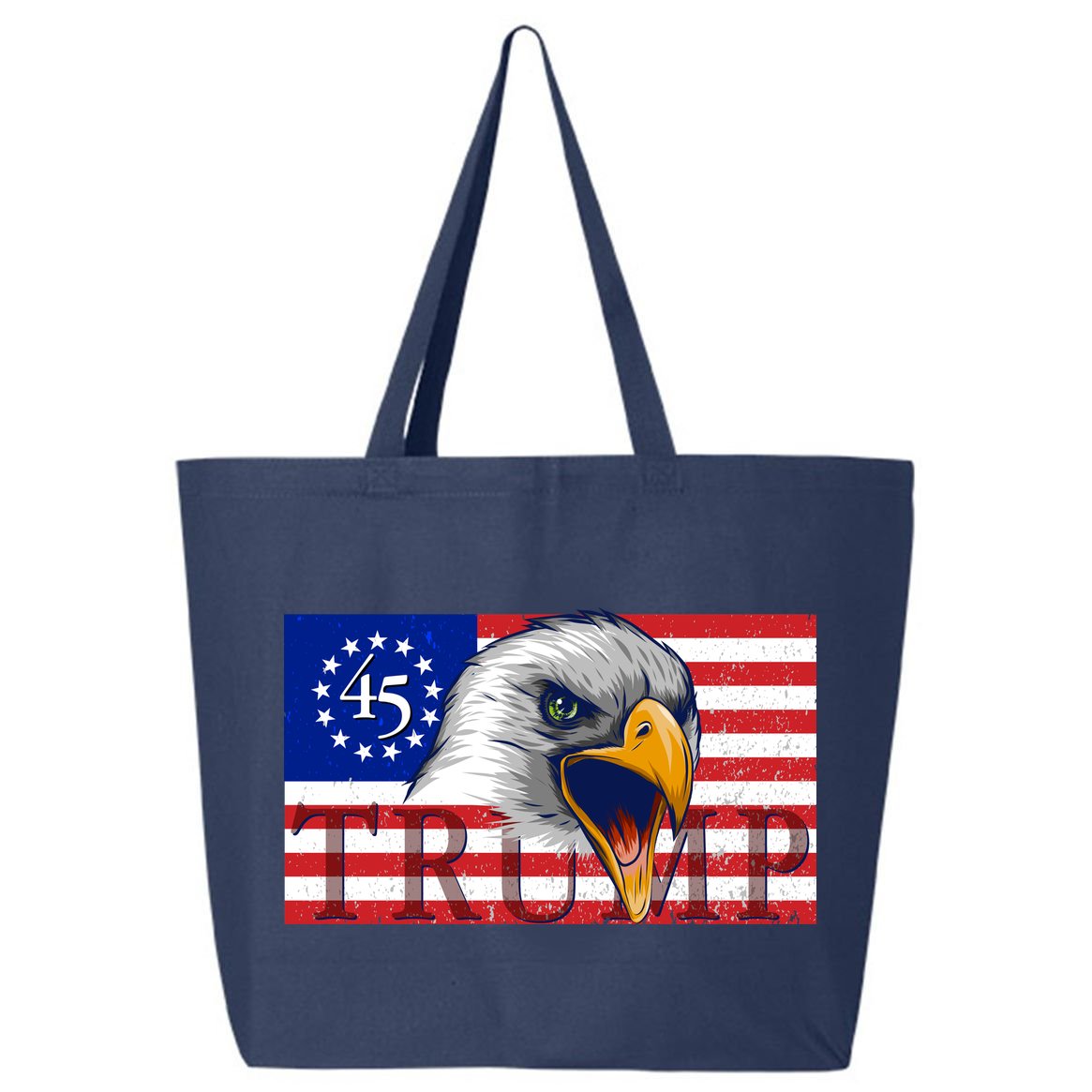 Donald Trump Eagle Betsy Ross Flag 25L Jumbo Tote