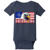 Donald Trump Eagle Betsy Ross Flag Baby Bodysuit