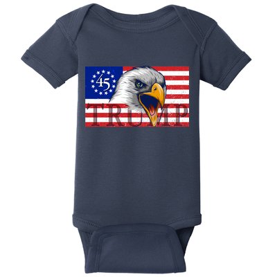 Donald Trump Eagle Betsy Ross Flag Baby Bodysuit