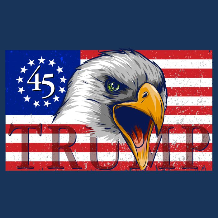 Donald Trump Eagle Betsy Ross Flag Baby Bodysuit