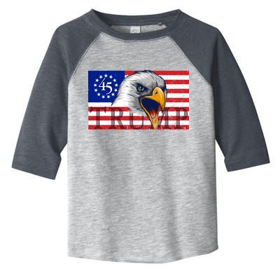 Donald Trump Eagle Betsy Ross Flag Toddler Fine Jersey T-Shirt