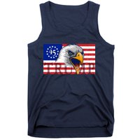 Donald Trump Eagle Betsy Ross Flag Tank Top