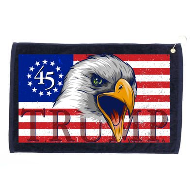 Donald Trump Eagle Betsy Ross Flag Grommeted Golf Towel