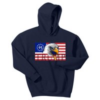 Donald Trump Eagle Betsy Ross Flag Kids Hoodie