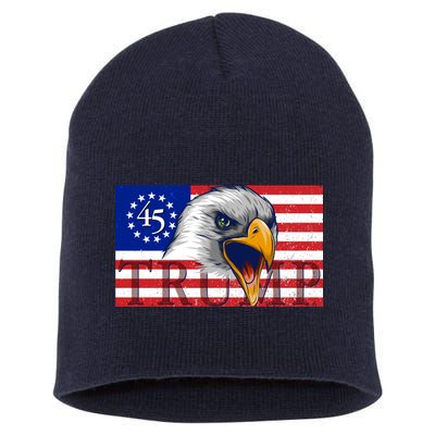 Donald Trump Eagle Betsy Ross Flag Short Acrylic Beanie