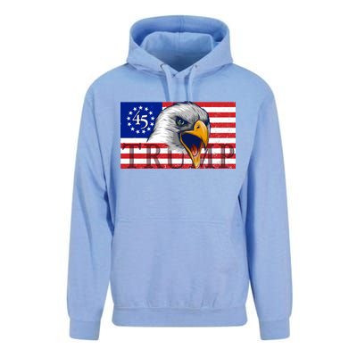 Donald Trump Eagle Betsy Ross Flag Unisex Surf Hoodie