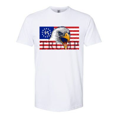 Donald Trump Eagle Betsy Ross Flag Softstyle CVC T-Shirt