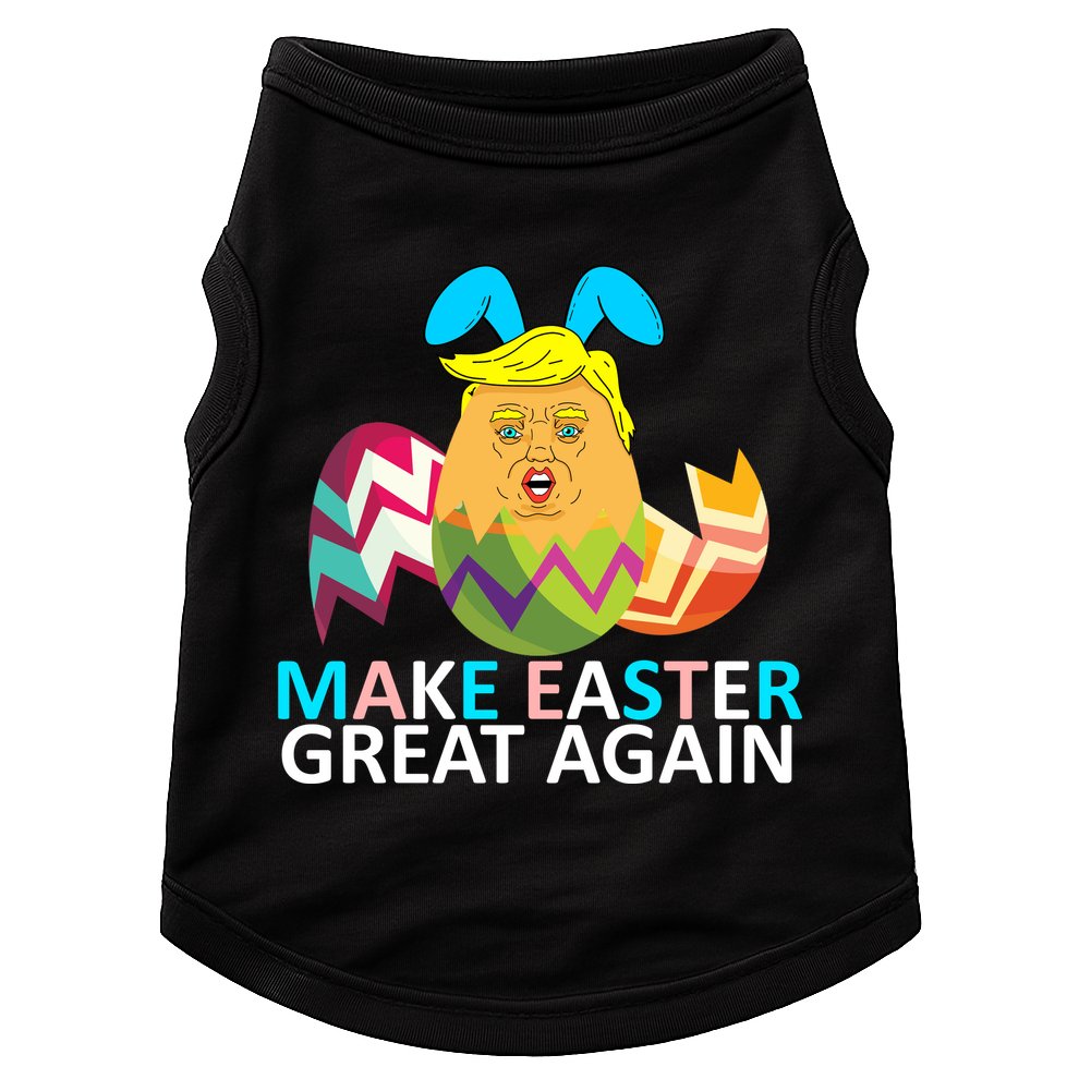 Donald Trump Egg Make Easter Great Again Doggie Tank