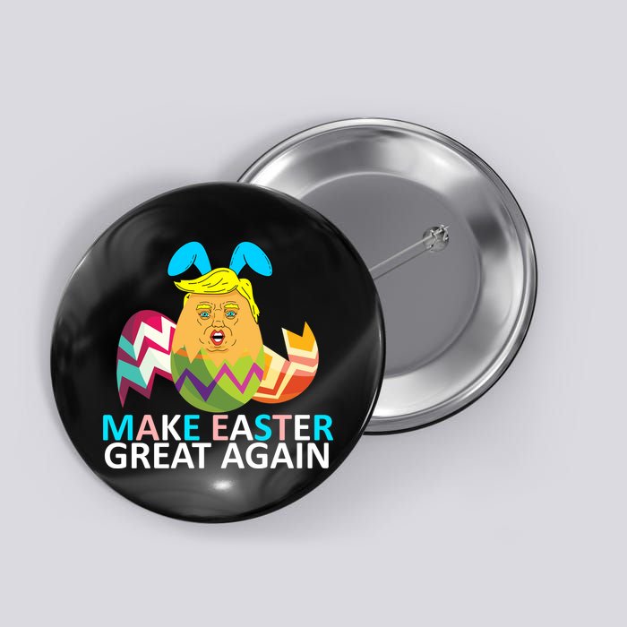 Donald Trump Egg Make Easter Great Again Button