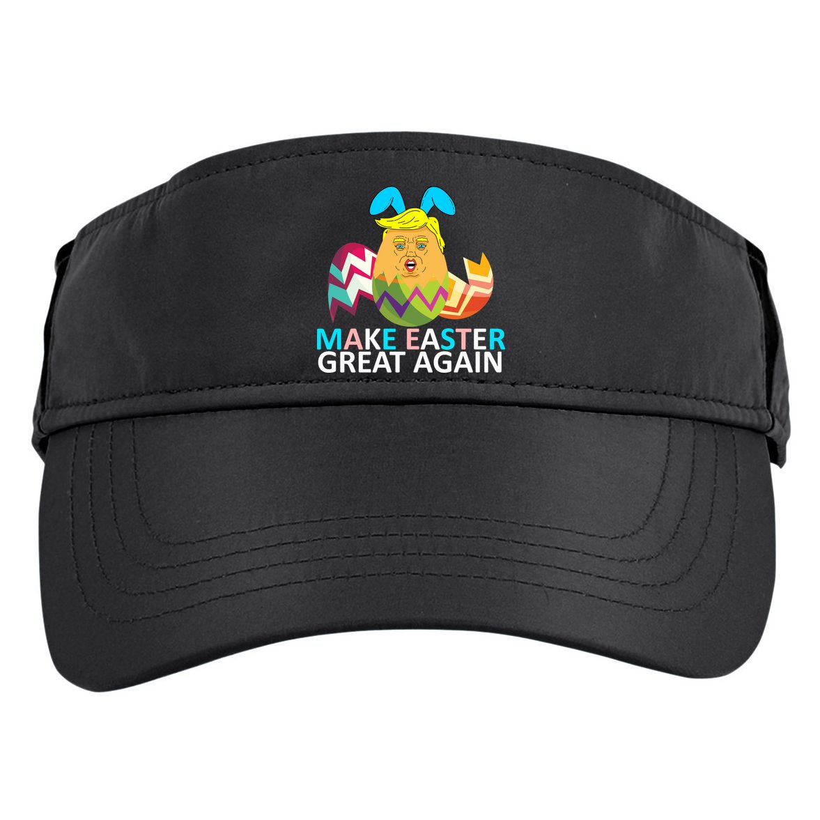 Donald Trump Egg Make Easter Great Again Adult Drive Performance Visor
