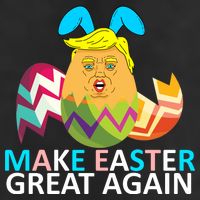 Donald Trump Egg Make Easter Great Again Adult Drive Performance Visor