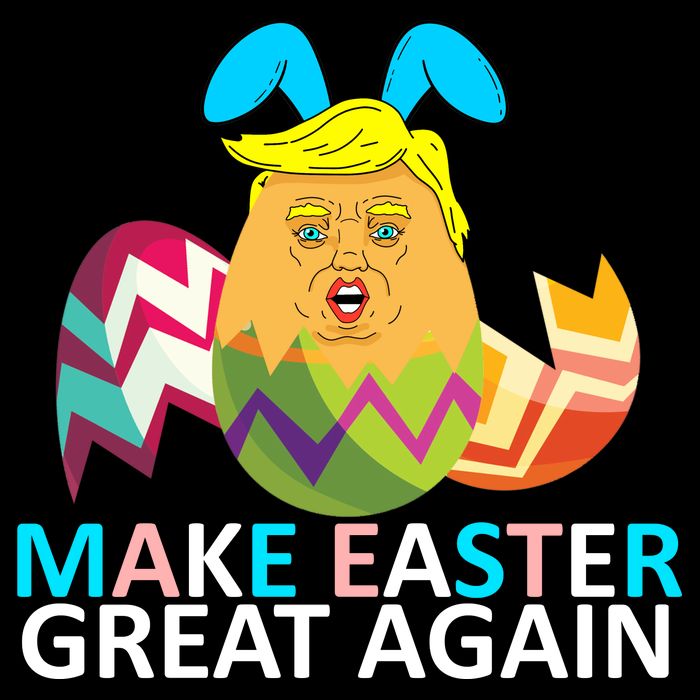 Donald Trump Egg Make Easter Great Again Drawstring Bag