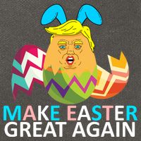 Donald Trump Egg Make Easter Great Again Cotton Canvas Backpack