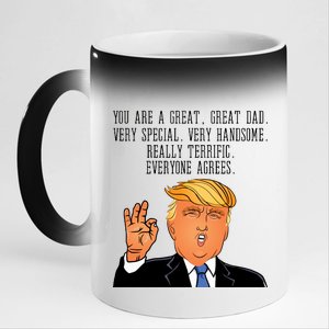 Donald Trump Father s Day 11oz Black Color Changing Mug