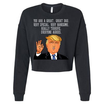 Donald Trump Father s Day Cropped Pullover Crew