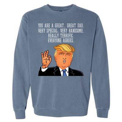 Donald Trump Father s Day Garment-Dyed Sweatshirt