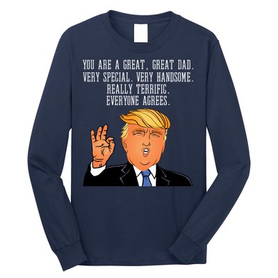 Donald Trump Father s Day Long Sleeve Shirt