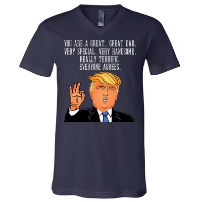 Donald Trump Father s Day V-Neck T-Shirt