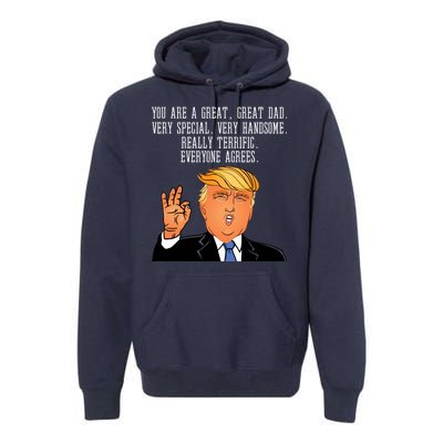 Donald Trump Father s Day Premium Hoodie