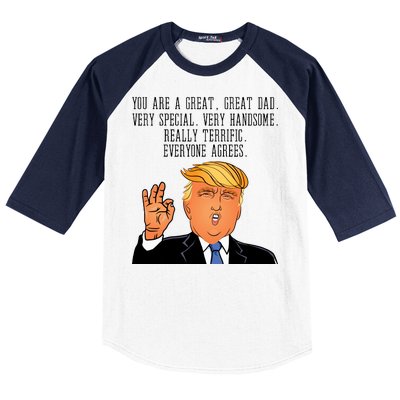 Donald Trump Father s Day Baseball Sleeve Shirt