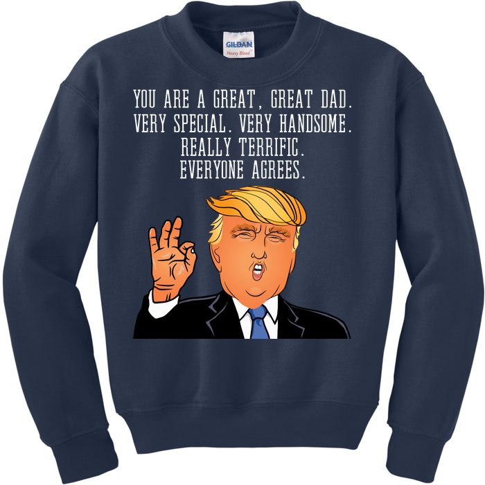 Donald Trump Father s Day Kids Sweatshirt