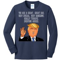 Donald Trump Father s Day Kids Long Sleeve Shirt