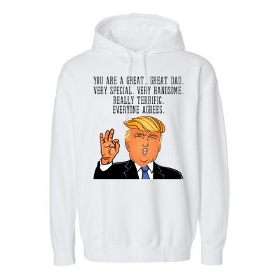 Donald Trump Father s Day Garment-Dyed Fleece Hoodie