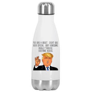 Donald Trump Father s Day Stainless Steel Insulated Water Bottle