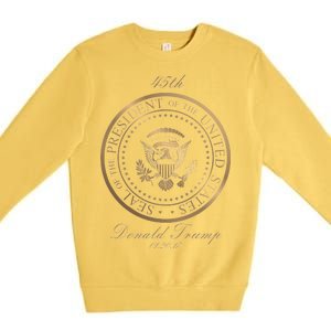 Donald Trump Gold Seal - 45th President Premium Crewneck Sweatshirt