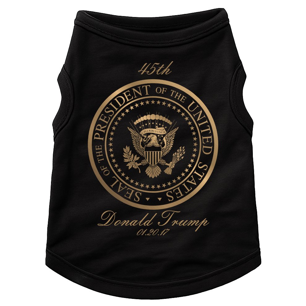 Donald Trump Gold Seal - 45th President Doggie Tank
