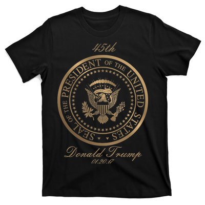 Donald Trump Gold Seal - 45th President T-Shirt