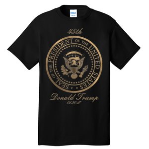 Donald Trump Gold Seal - 45th President Tall T-Shirt