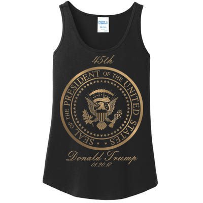 Donald Trump Gold Seal - 45th President Ladies Essential Tank