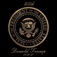 Donald Trump Gold Seal - 45th President Flatbill Hat