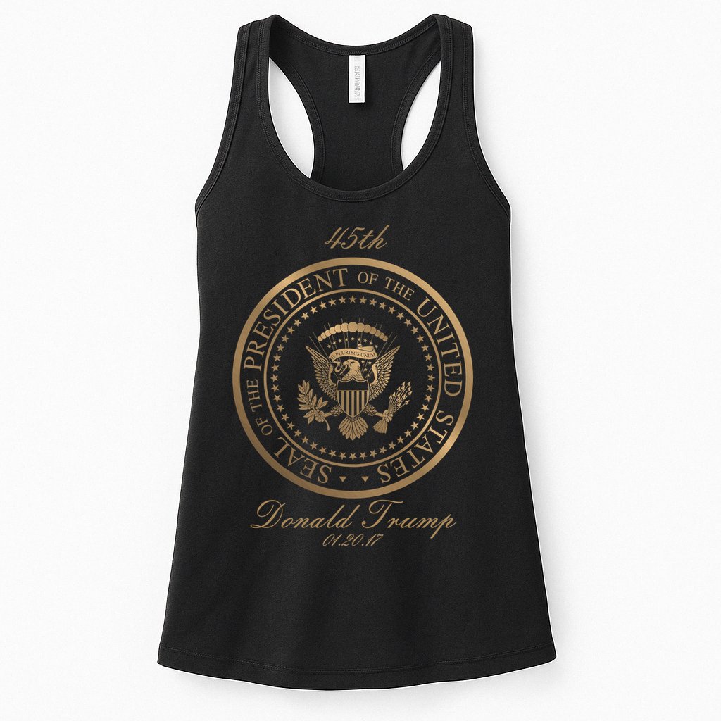 Donald Trump Gold Seal - 45th President Womens Tank Top