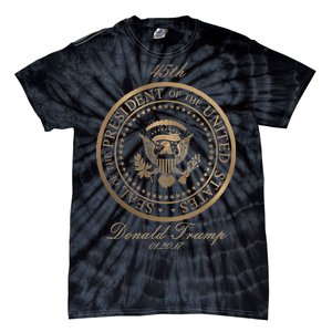 Donald Trump Gold Seal - 45th President Tie-Dye T-Shirt