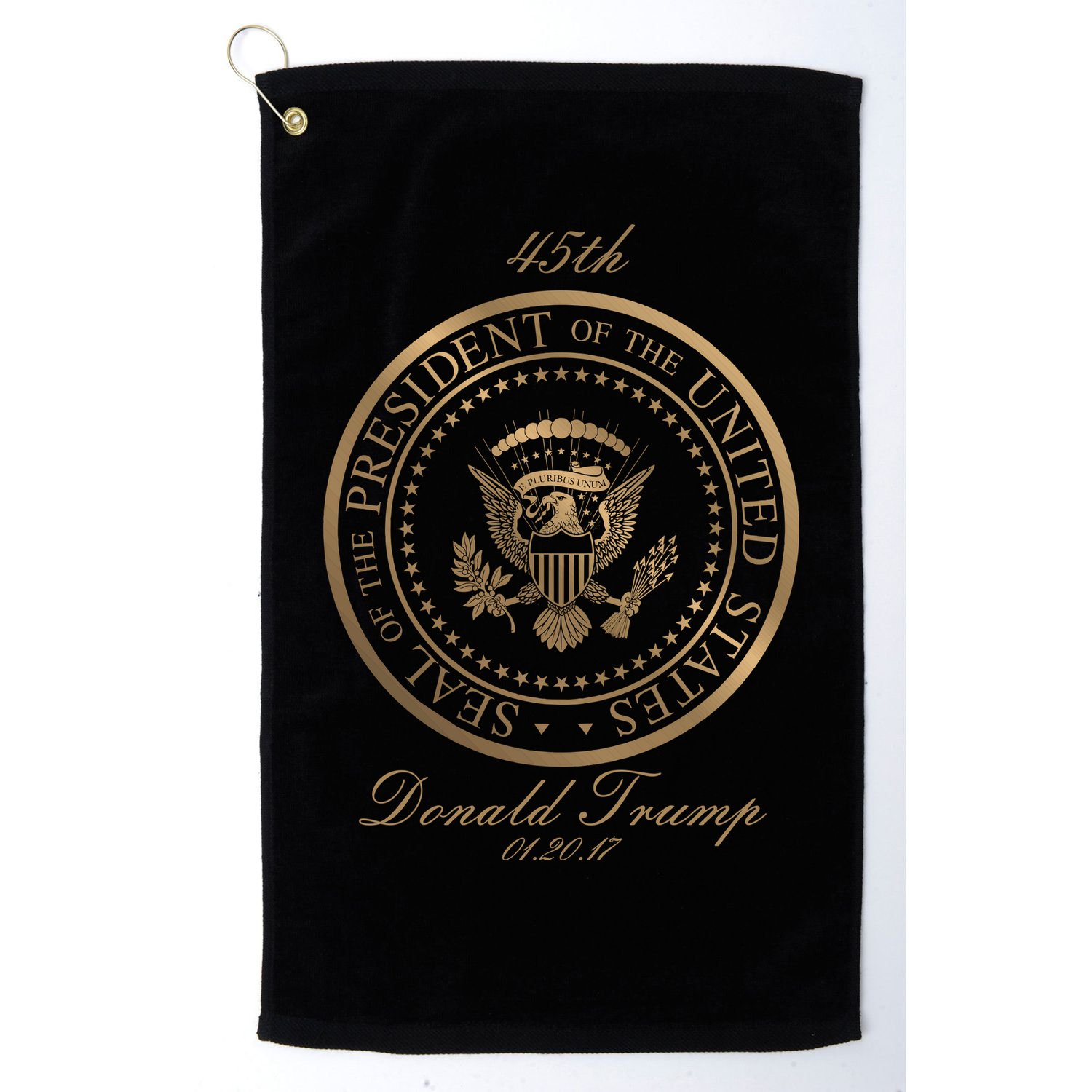 Donald Trump Gold Seal - 45th President Golf Towel