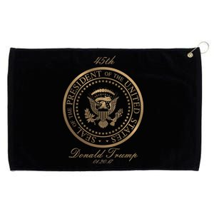 Donald Trump Gold Seal - 45th President Grommeted Golf Towel