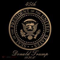 Donald Trump Gold Seal - 45th President Kids T-Shirt