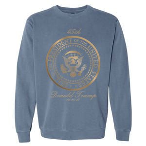 Donald Trump Gold Seal - 45th President Garment-Dyed Sweatshirt