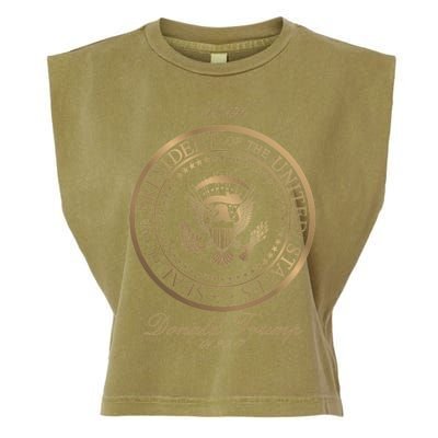 Donald Trump Gold Seal - 45th President Garment-Dyed Women's Muscle Tee