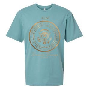 Donald Trump Gold Seal - 45th President Sueded Cloud Jersey T-Shirt