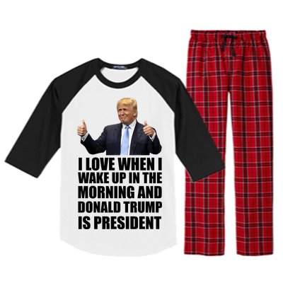 Donald Trump Is My President Raglan Sleeve Pajama Set