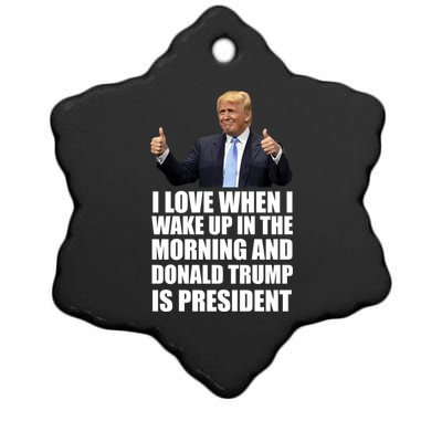 Donald Trump Is My President Ceramic Star Ornament