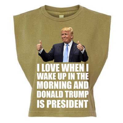 Donald Trump Is My President Garment-Dyed Women's Muscle Tee