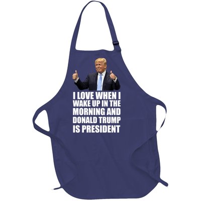 Donald Trump Is My President Full-Length Apron With Pockets