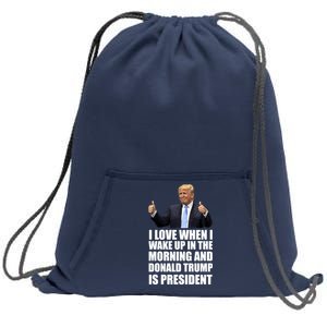 Donald Trump Is My President Sweatshirt Cinch Pack Bag