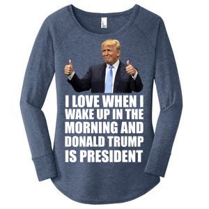 Donald Trump Is My President Women's Perfect Tri Tunic Long Sleeve Shirt